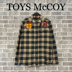 TOYS McCOY トイズマッコイ ワッペンネルシャツ 15 チーフテン モーターオイル チェックシャツ ワークシャツ