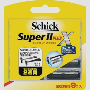 送料無料★シック Schick スーパーIIプラスX 2枚刃 替刃 (9コ入)