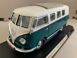 ▽ ROAD SIGNATURE ロードシグネチャー 1/18 VOLKSWAGEN フォルクスワーゲン 1962 MICROBUS with Fabric Sliding Sun-roof 92327