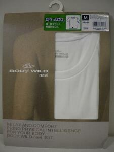 ＜肌着館＞BODYWILD navi シームレスＴシャツ 白 M ＜50%off