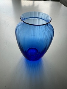 【Baccarat】バカラ　花瓶A　ブルー　新品