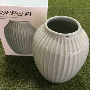 GX2317 KAHLER ケーラー HAMMERSHOI ハンマースホイ 15388 花瓶 255mm ミント 陶器 北欧 インテリア 雑貨 未使用 保管品 花瓶