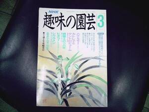 《中古本》　NHK　趣味の園芸　★平成　３年　３月