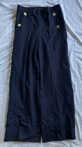ザラウーマン ZARA WOMAN パンツ 高級タイプ 紺 ネイビー XS
