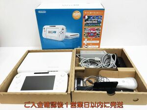 【1円】任天堂 WiiU 本体 ファミリープレミアムセット 32GB ホワイト ニンテンドーWii U 箱あり 初期化/動作確認済 H08-004yk/G4