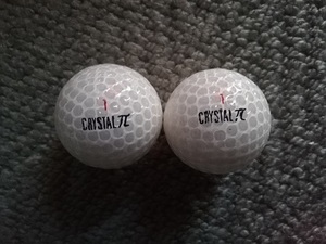 クリスタルゴルフボール２球セット