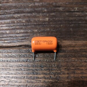 オレンジドロップ・コンデンサーCornell Dubilier[CDE]Orange Drop 0.022μF 600V ハムバッカー用 未使用 LP SG レスポール フライングV