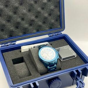 KENTEX ケンテックス ブルーインパルス S720M-02 メンズ腕時計 可動品 動作品 SP限定ソーラーモデル クロノグラフ ケース付き スモセコ