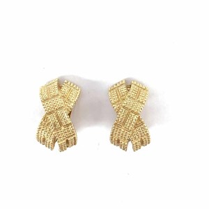 美品◆Christian Dior クリスチャンディオール イヤリング◆ ゴールドカラー クリップ レディース ヴィンテージ accessory アクセサリー