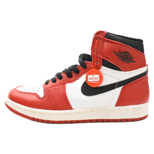 NIKE ナイキ 94復刻 AIR JORDAN1 エアジョーダン1 1994 シカゴ ハイカットスニーカー レッド/ホワイト 130207-101 US8