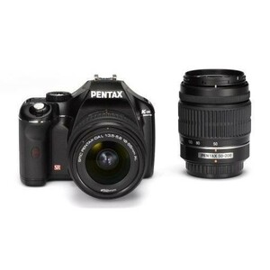 中古 １年保証 美品 PENTAX K-m ダブルズームキット 18-55mm / 50-200mm