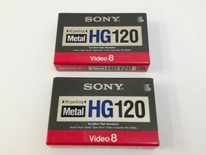 未開封 SONY ソニー P6-120HG METAL HG120 Video8 2本セット 8ミリビデオテープ