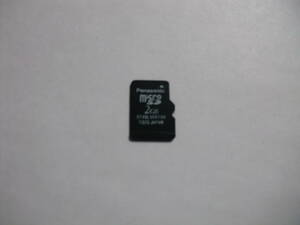 2GB　Panasonic　microSDカード　フォーマット済み　メモリーカード