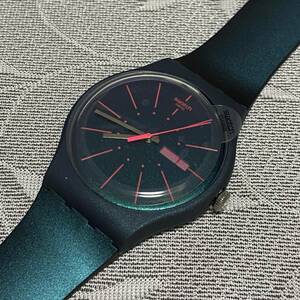 SWATCH スウォッチ　NEW GENTLEMAN　SUON708　スイス製　メンズ腕時計 ブルー クォーツ　41mm　未使用・長期保管品