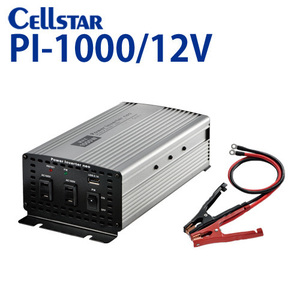 セルスター パワー インバーター ネオ PI-1000/12V （入力：12V専用 出力：AC100V 最大出力：1000W / USB:2.4A） 701482