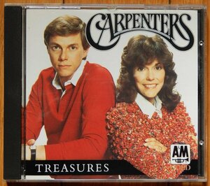 [CD] CARPENTERS : TREASURES / カーペンターズ : トレジャーズ ★ UK盤 PWKS 4089 1990年 / 遥かなる影,青春の輝き,ヘルプ等 ベスト