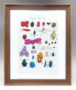 新品☆額付アートポスター★絵画☆andy warhol★アンディ・ウォーホル☆アメリカンポップアート◎Happy Bug Day☆虫☆156