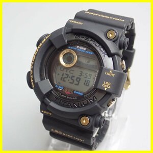 ★カシオ G-SHOCK FROGMAN 30周年スペシャルモデル GW-8230B-9AJR ソーラー腕時計/付属品有り/黒金蛙/ダイバーズウォッチ&1296000399