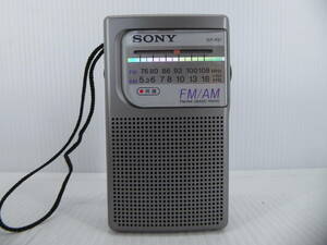 ★☆SONY ワイドFM対応 FM/AMコンパクトラジオ ICF-P21 動作品 オマケ新品電池付き☆★