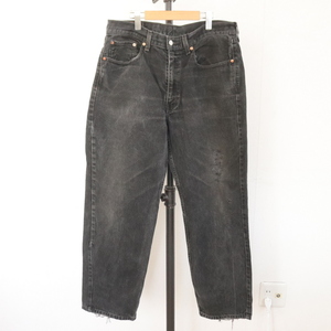 R356 2000年代製 Levis リーバイス 550 デニムパンツ■00s 表記36インチ ブラック ブラックデニム Gパン アメカジ ストリート 古着 90s 80s