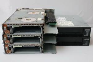 N2964 Y 【5台セット】中古品　IBM LTO Ultrium 7-H テープライブ*3台 & HP LTO7 Ultrium 15000 ドライブ BRSLA-7HSS-DC *2台