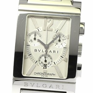 ブルガリ BVLGARI RTC49S レッタンゴロ クロノグラフ デイト クォーツ メンズ _799025