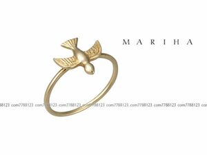 試着品５万◎MARIHAマリハ◎青い鳥 リング 9号 aquagirl購入 マリハ 指輪 ゴールド ジュエリー アクアガール ピンキー
