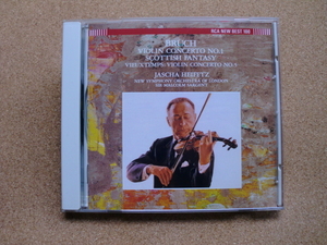 ＊【CD】ヤッシャ・ハイフェッツ（ヴァイオリン）／ブルック ヴァイオリン協奏曲、スコットランド幻想曲（BVCC9352）（日本盤）