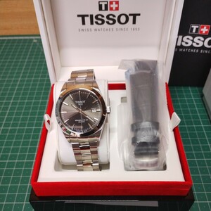 TISSOT　ティソ　ジェントルマン　日本限定オートマティック　パワーマティック80シリシウム　グレー文字盤