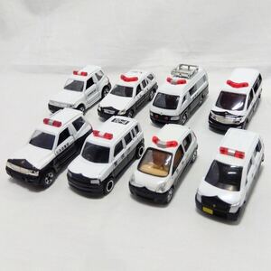 ③トミカ パトカー 特殊車両 8台セット TOYOTA ALPHARD HIACE bB HONDA CR-V MITSUBISHI PAJERO SUZUKI WAGON R DAIHATSU Mira