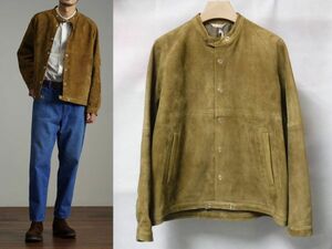 18AW ARTS&SCIENCE アーツ&サイエンス Simple short blouson OOP シンプル ショート ブルゾン スウェード レザー ジャケット 1