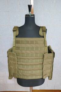 米軍放出品VEST SM ARMS PROT　BODY ARMOR BALLISTIC CARRIER プレートキャリア　(コヨーテブラウン)海兵隊RECON（L/XL）