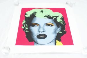 希少 WCP Banksy バンクシー KATE MOSS RED ケイトモス リプロダクション ED.No.一桁番号 シルクスクリーン プリント 現代アート 限定品