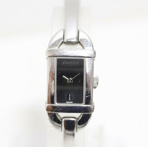 GUCCI グッチ 6800L バングルウォッチ ブラック文字盤 クオーツ レディース腕時計
