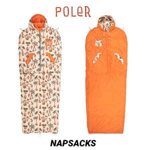 POLeR ポーラーアウトドアスタッフ■送料込■3WAY寝袋■NAPSACKS サンド L■シュラフ 旅行 キャンプ ウィダンシー ロゴス モンベル 車中泊