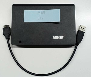 使用わずか クリックポスト 51時間 ANKERケース付 東芝 MQ01ABF050 500GB HDD 2.5インチ/SATA/toshiba データ消去 ハードディスク S020819