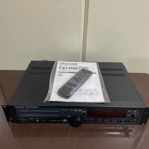 リモコン付き TASCAM CDレコーダー 業務用CDレコーダー CD-RW700