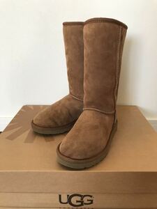 美品 使用僅か○UGG アグ○シープスキン ムートン ブーツ シューズ 靴 レディース 正規品 US 5 22 22.5 23