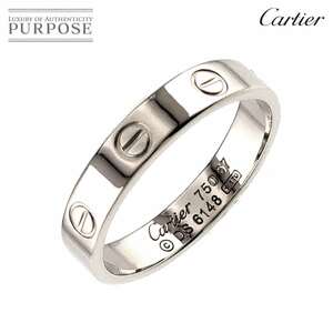 カルティエ Cartier ミニラブ #57 リング K18 WG ホワイトゴールド 750 指輪 Mini Love Ring 90227685