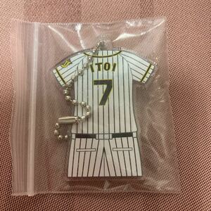 新品未使用★非売品　甲子園　阪神タイガース　糸井選手　ユニフォーム型キーホルダー