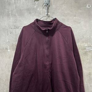 USA古着TERRA SKY ハーフジップ ハイネック スウェット XL