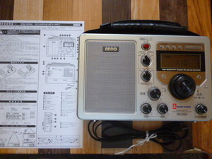ANDO 高感度　５バンド大型BCLラジオER4-330SA　取説　付属あり　極美品作動ジャンク