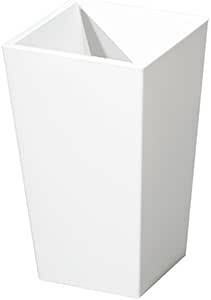 新輝合成(Shinki Gosei) トンボ ユニード カクス ゴミ箱 ゴミを見せない 5.5リットル ホワイト 幅17×奥行17