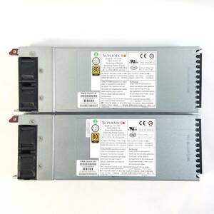 K5101761 SUPERMICRO PWS-1K41F-1R 1400W 電源ユニット 2点【通電OK】