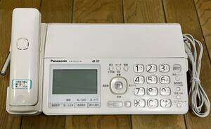 通電のみ現状品　Panasonic パーソナルファクス おたっくす KX-PD552-W 親機 ホワイト OA機器/FAX付き電話機