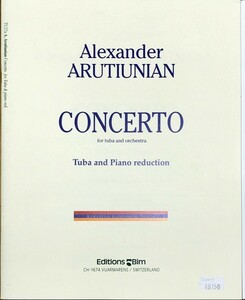 アルチュニアン チューバ協奏曲 (チューバ＋ピアノ) 輸入楽譜 Arutunian Concerto 洋書