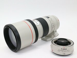 ●○Canon EF 300mm F4 L USM/EXTENDER EF 1.4x II カメラレンズ 超望遠 エクステンダー EFマウント キャノン○●019585006○●