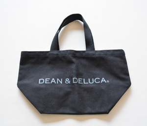 【 DEAN&DELUCA ディーン＆デルーカ 】黒 キャンバス トートバッグ