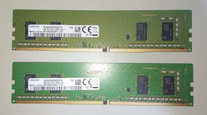 SAMSUNG DDR4 4GBメモリ　M378A5244CB0-CTD　8GB　（4GB×２）