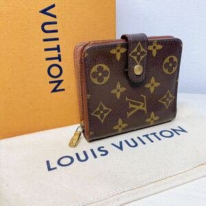 A091【ほぼ極美品】LOUIS VUITTON ルイヴィトン モノグラム コンパクトジップ ラウンドファスナー 二つ折り財布 ウォレット M61667/MI0979